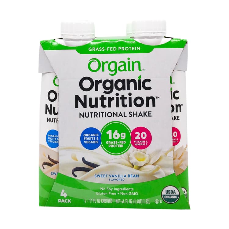 Sweet Vanilla Bean Organic Nutrition Complete Protein Shake