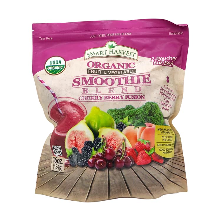 Organic Cherry Berry Fusion Fruit Smoothie