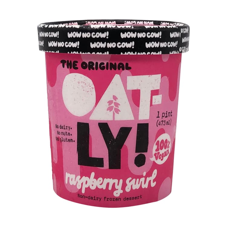 Oatly Raspberry Swirl Non-Dairy Dessert