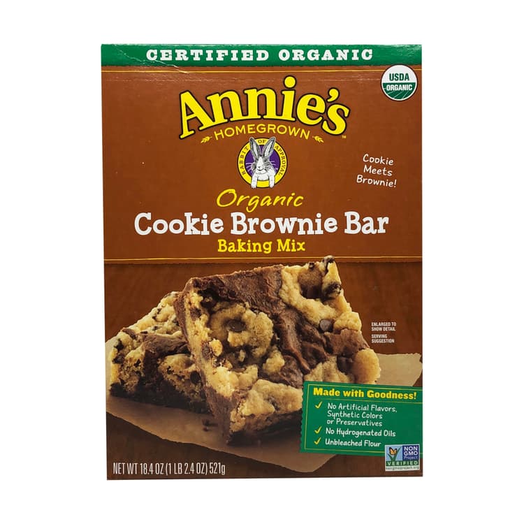 Organic Cookie Brownie Bar Baking Mix