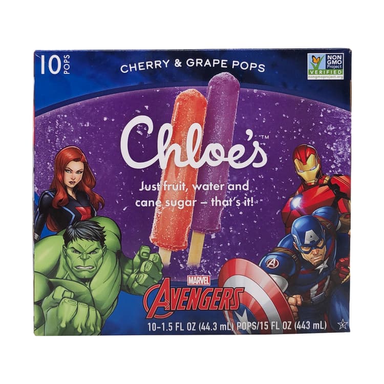 Avengers Cherry & Grape Kid'S Popsicles