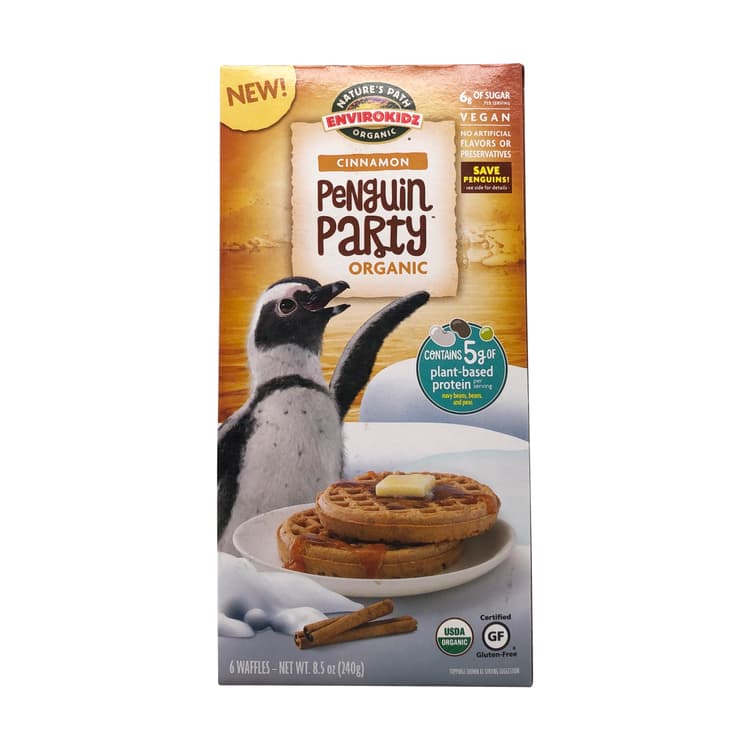 Penguin Party Cinnamon Waffles, 6 Waffles