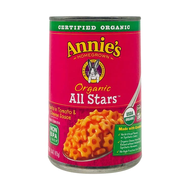 Organic All Stars Pasta In Tomato & Cheese Sauce