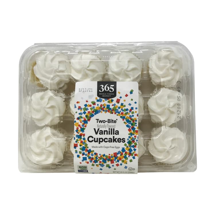 365 By Whole Foods Market Two Bite Vanilla Cupcakes