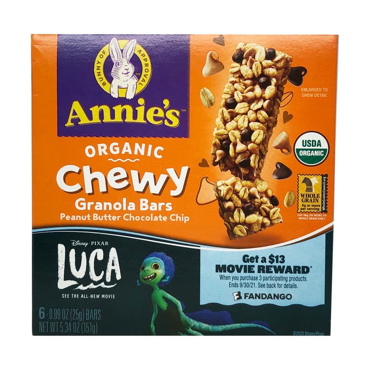 Organic Peanut Butter Chocolate Chip Chewy Granola Bars