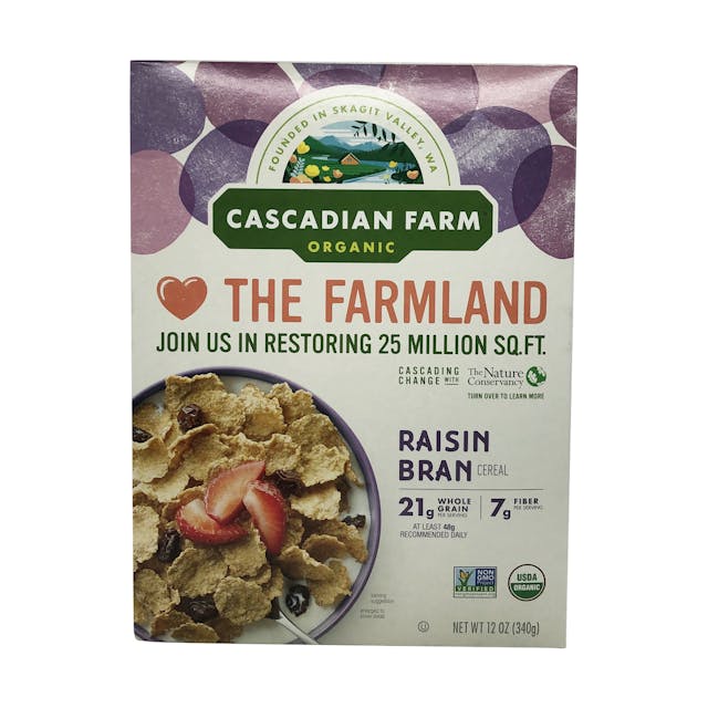 Is it Low FODMAP? Cascadian Farm Organic Raisin Bran Cereal
