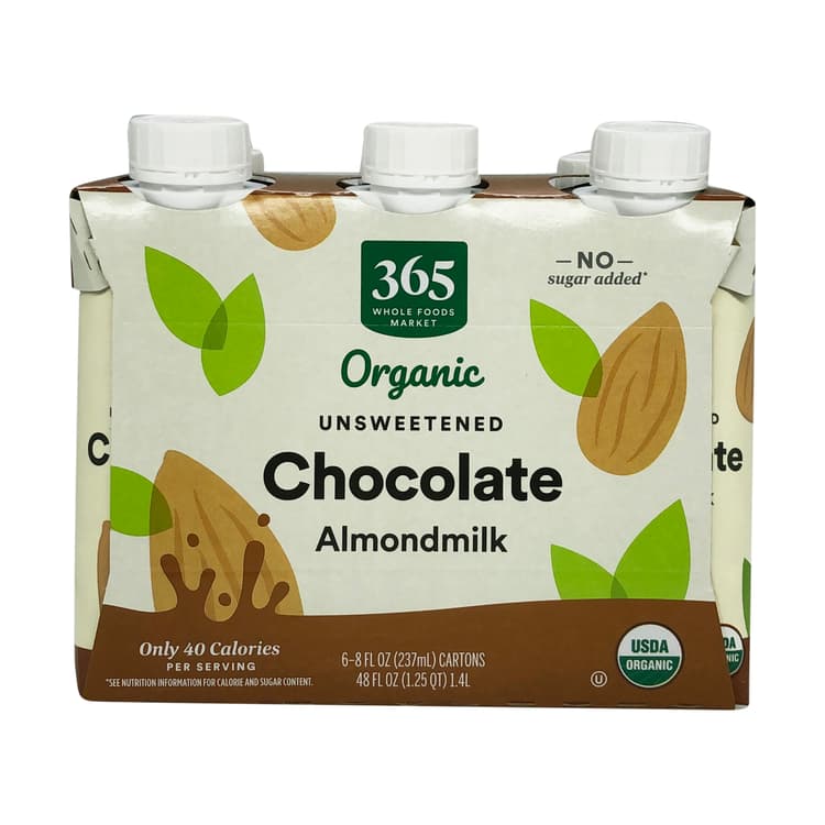 Organic Unsweetened Almond Milk, Chocolate
