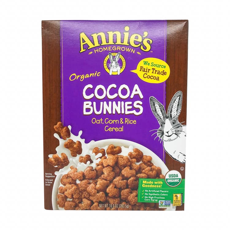 Organic Cocoa Bunnies Oat, Corn And Rice Cereal