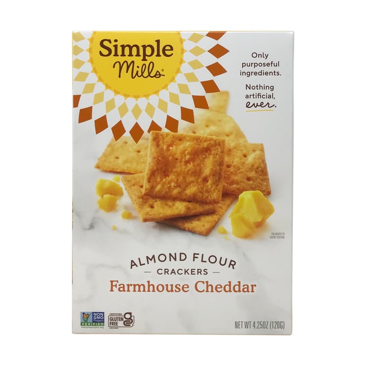 Farmhouse Cheddar Almond Flour Crackers