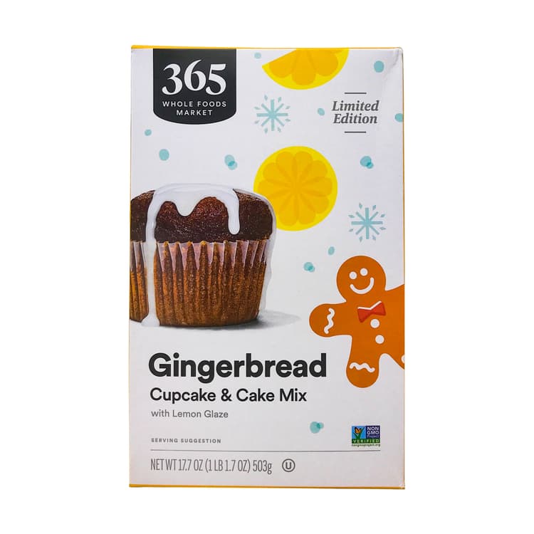 Gingerbread Cupcake & Cake Mix With A Lemon Glaze