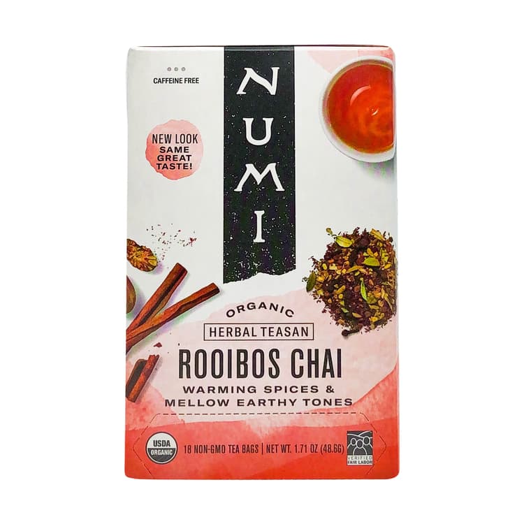 Organic Rooibos Chai Herbal Teasan, 18 Non-Gmo