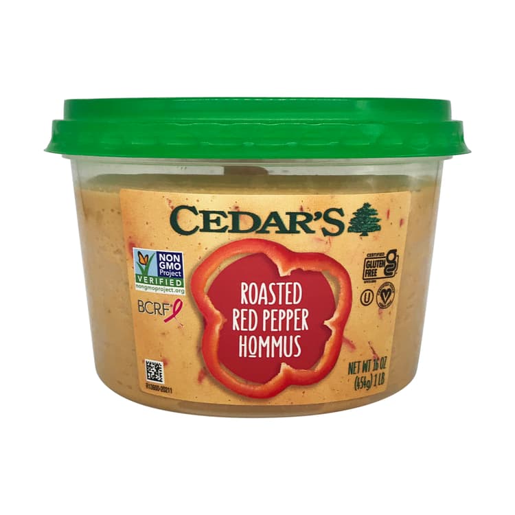 Large Roasted Red Pepper Hummus