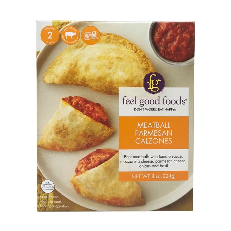 Feel Good Foods Meatball Parmesan Calzones