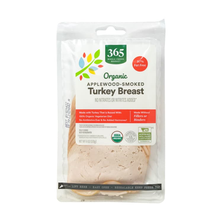 365 By Whole Foods Market Organic Applewood Smoked Turkey Breast