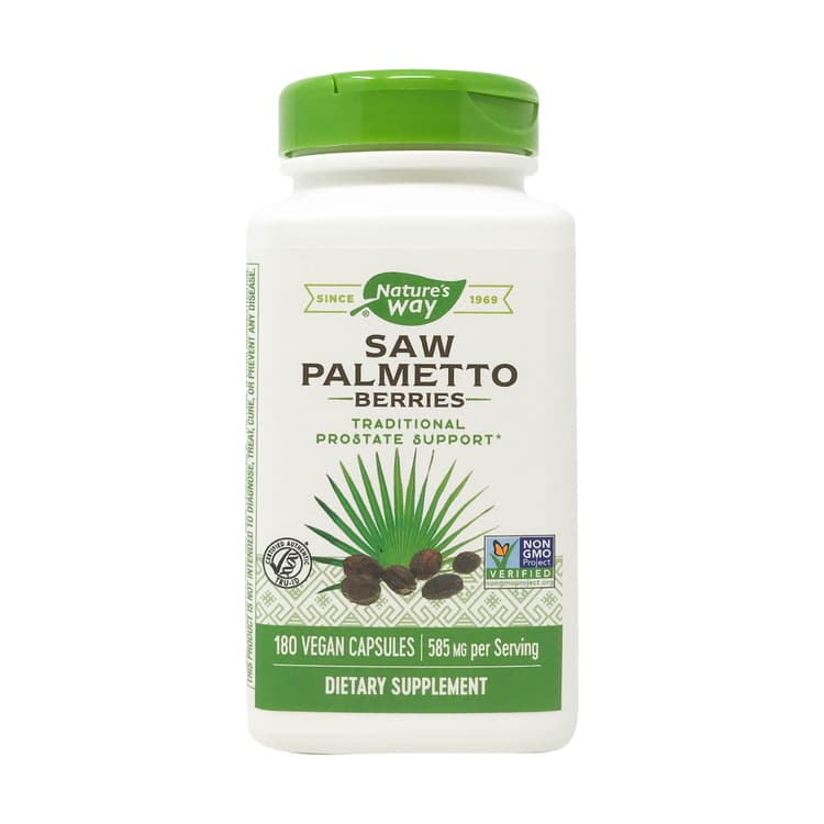 Nature'S Way Saw Palmetto Berries Capsules, 180 Vegan Capsules