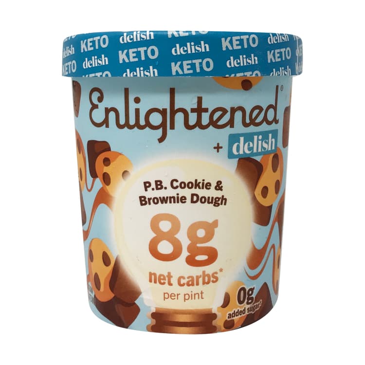 Peanut Butter & Cookie Dough Keto Ice Cream