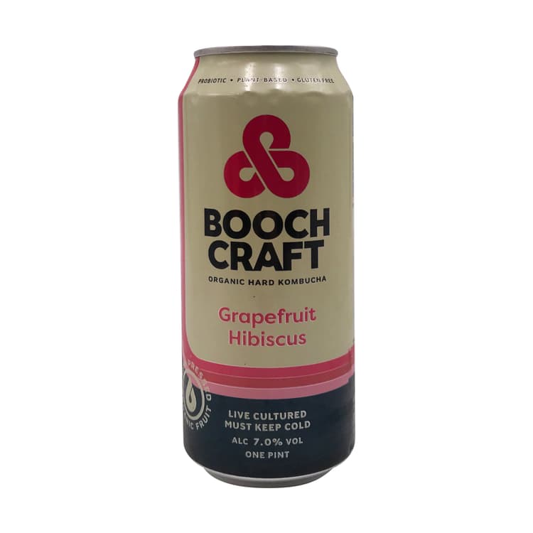 Boochcraft Grapefruit Hibiscus Hard Kombucha