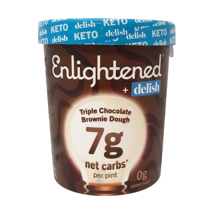 Triple Chocolate Brownie Dough Keto Ice Cream