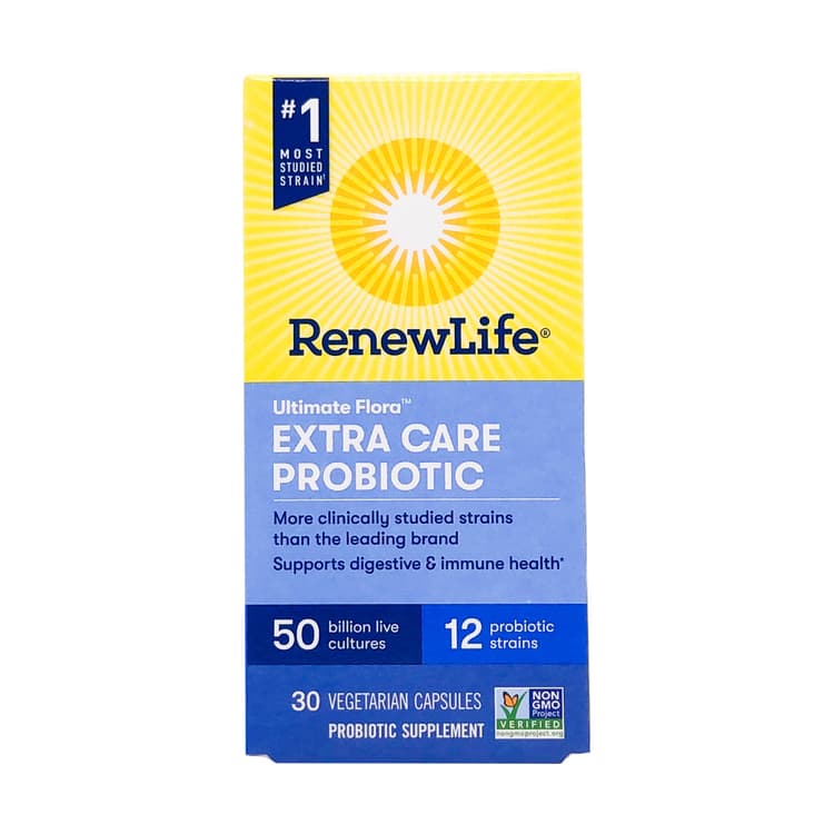 Renewlife Ultimate Flora Extra Care Probiotic 30 Vegetarian Capsules