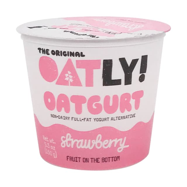 Is it Pecan Free? Oatly! Oatgurt Strawberry Non-dairy Full-fat Yogurt Alternative