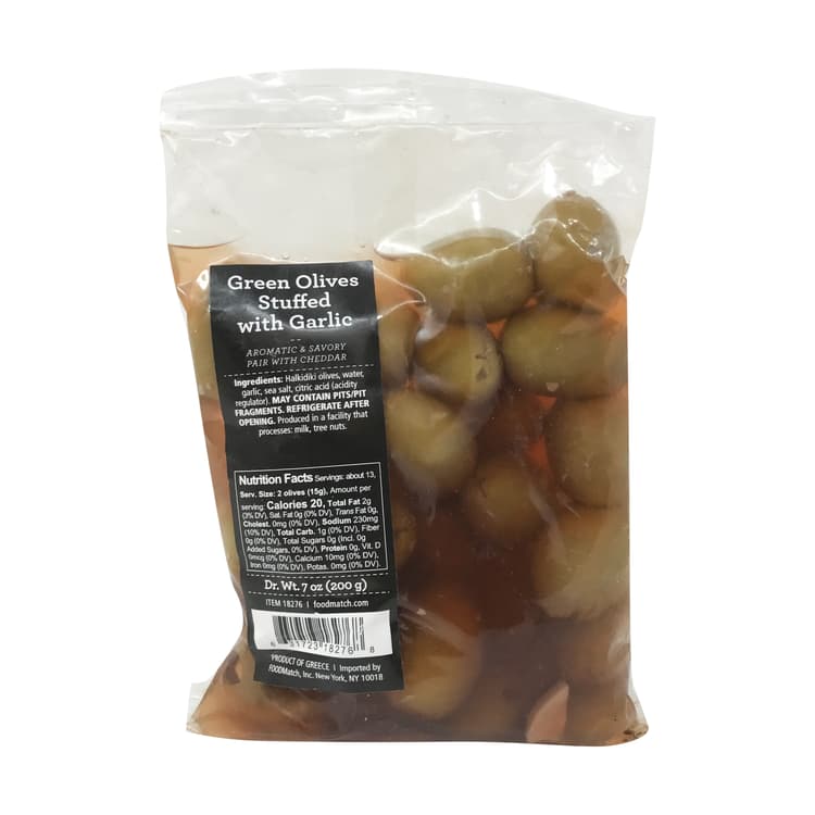 Garlic Stuffed Mt. Athos Olives