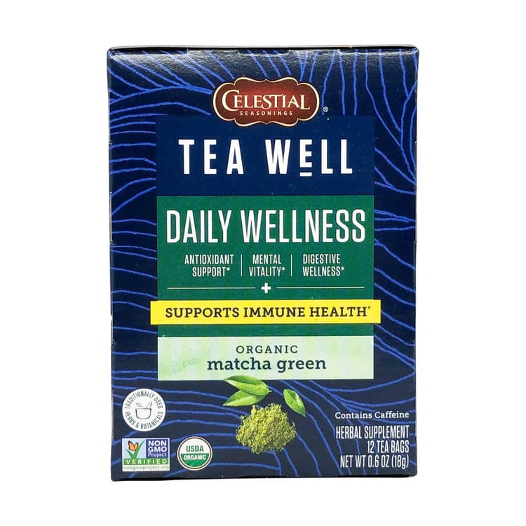 Celestial Seasonings Tea Well Daily Wellness Organic Matcha Green