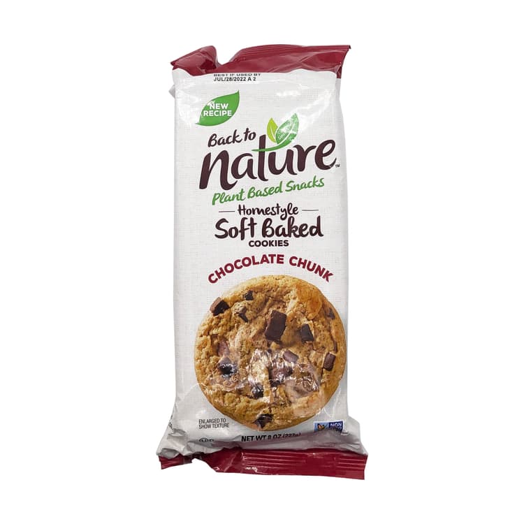 Back To Nature Chocolate Chunk Homestyle Soft Baked Cookies
