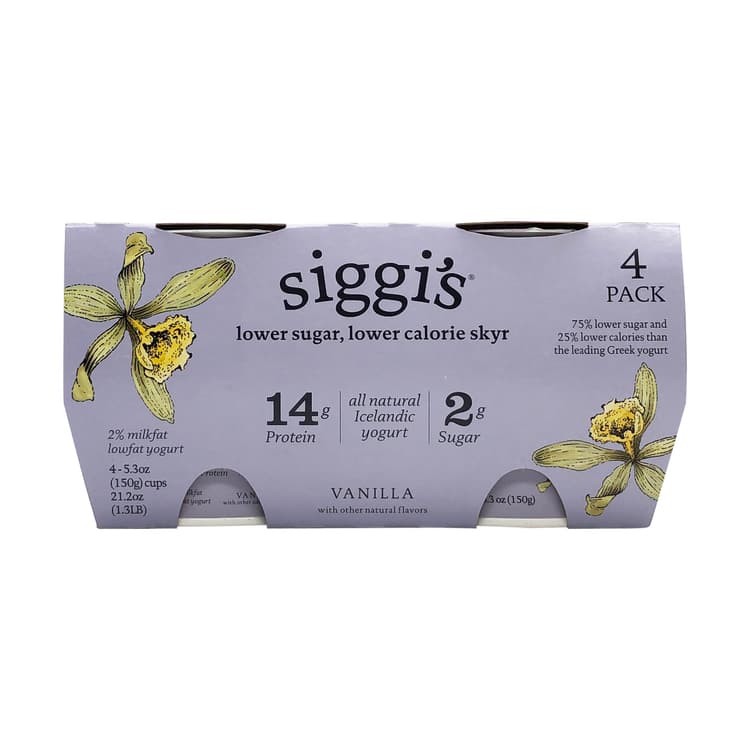 Siggi'S Vanilla 2% Milkfat Lowfat Yogurt