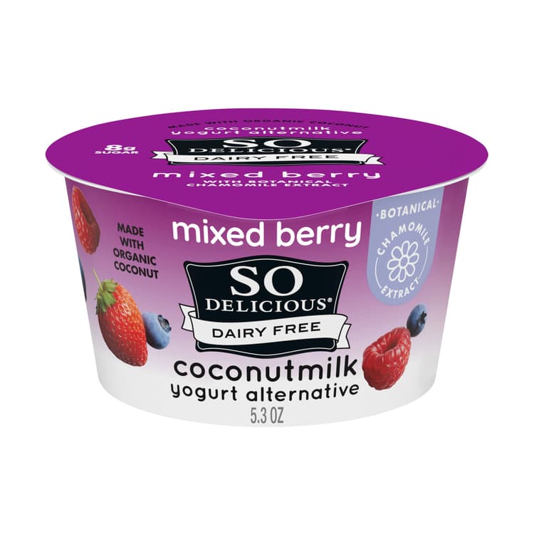So Deliciuos Dairy Free Mixed Berry With Chamomile Extract Coconutmilk Yogurt Alternative