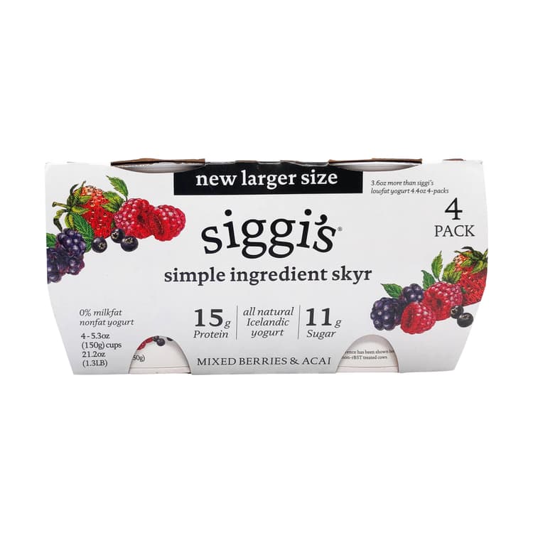 Siggi'S Mixed Berry Non Fat Yogurt