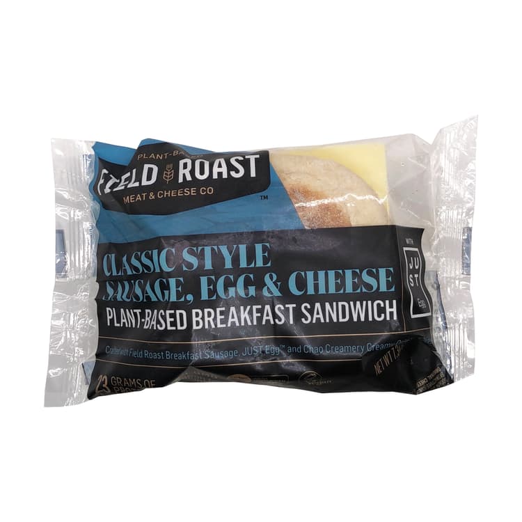 Field Roast Meat & Cheese Co Classic Style Sausage, Egg & Cheese Plant-Based Breakfast Sandwich