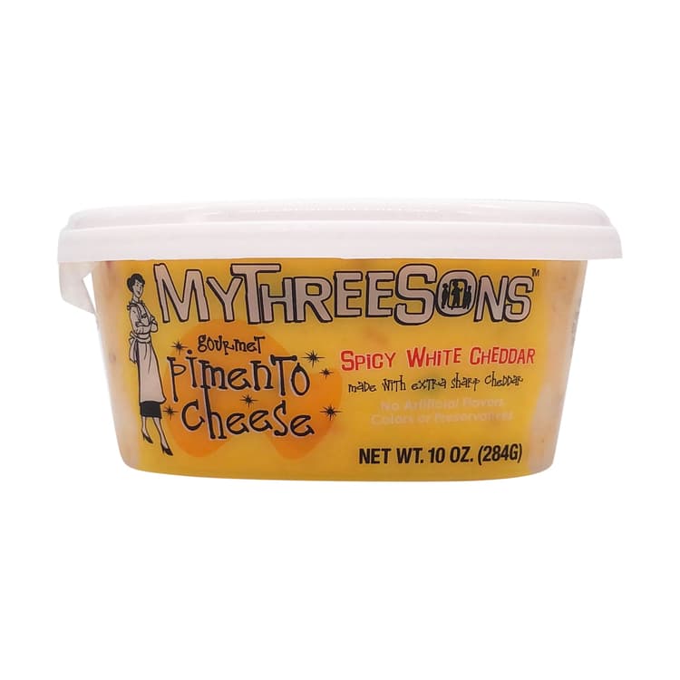 Mythreesons Spicy White Cheddar Pimento Cheese