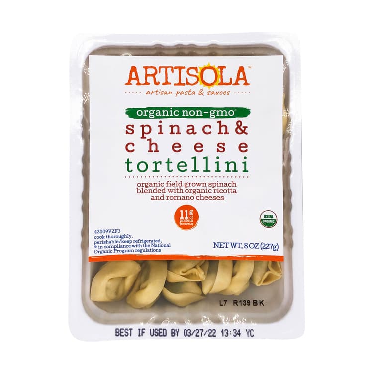 Artisola Organic Spinach And Cheese Tortellini