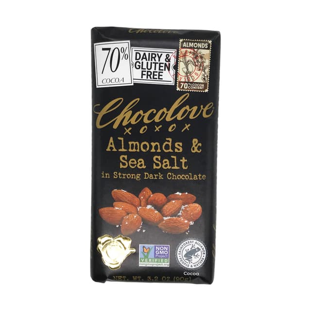 Is it Sesame Free? Chocolove Almonds & Sea Salt 70% Dark Chocolate Bar