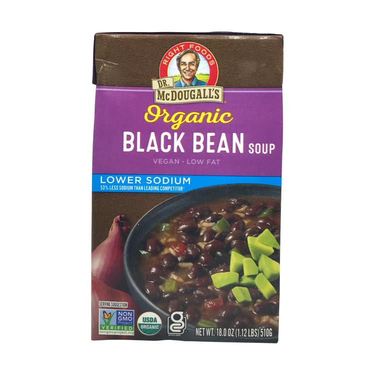 Dr Mcdougalls Organic Black Bean Soup