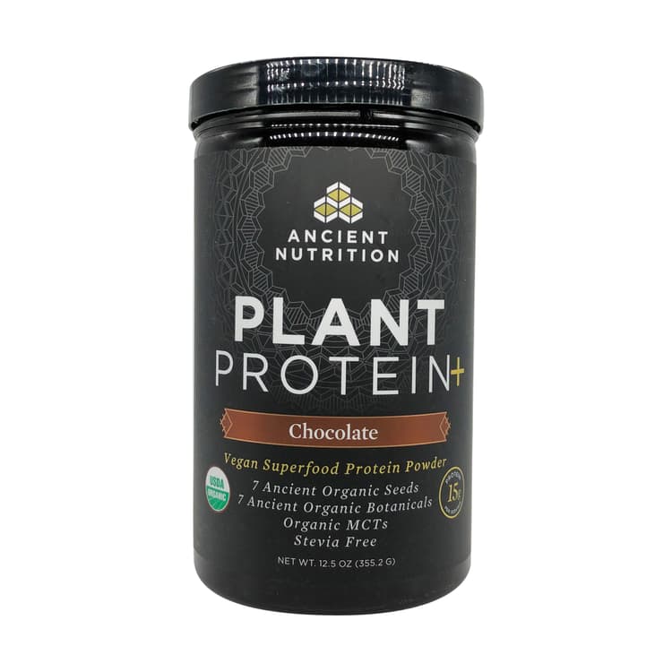 Ancient Nutrition Plant Protein Chocolate Vegan Superfood Protein Powder