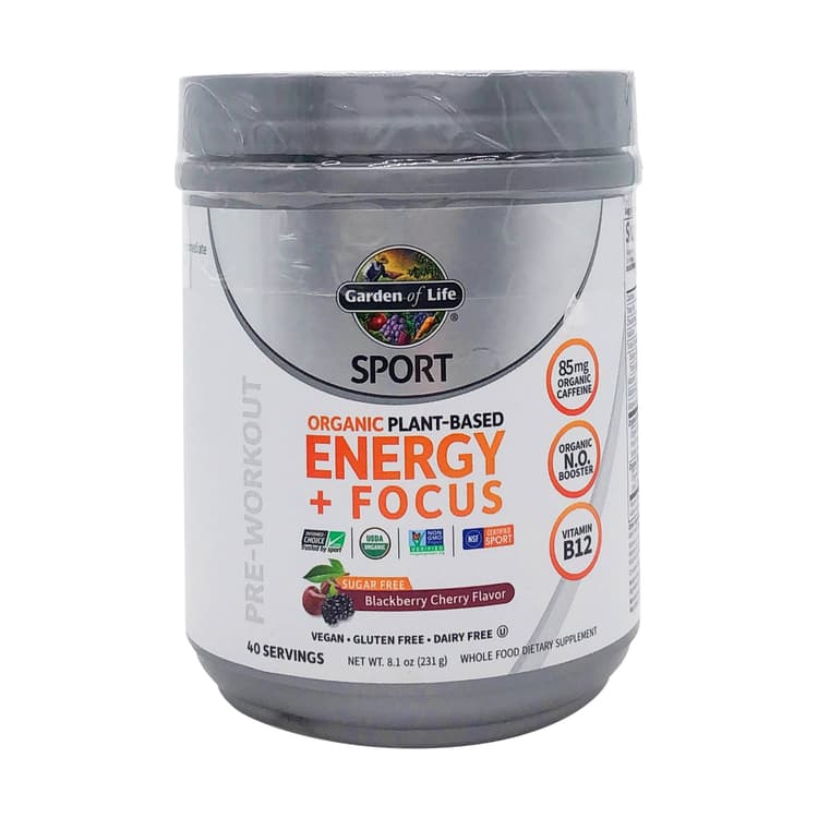 Garden Of Life Organic Energy + Focus Blackberry Preworkout
