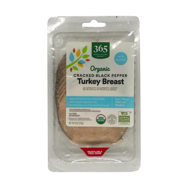 365 By Whole Foods Market Organic Black Pepper Cracked Turkey Breast