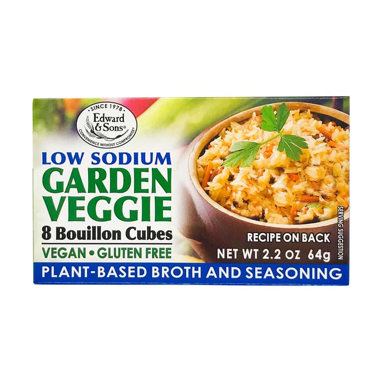 Edward & Sons Low Sodium Veggie Cubes