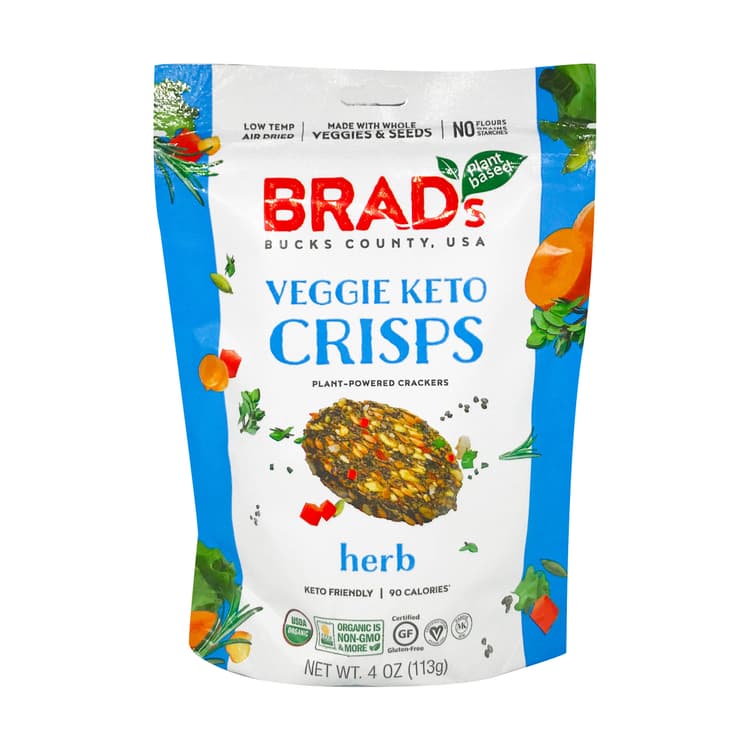 Brad'S Plant Based Veggie Keto Crisps Herb