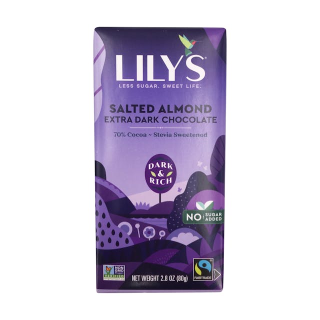 Is it Low FODMAP? Lily's Sweets Salted Almond 70% Dark Chocolate