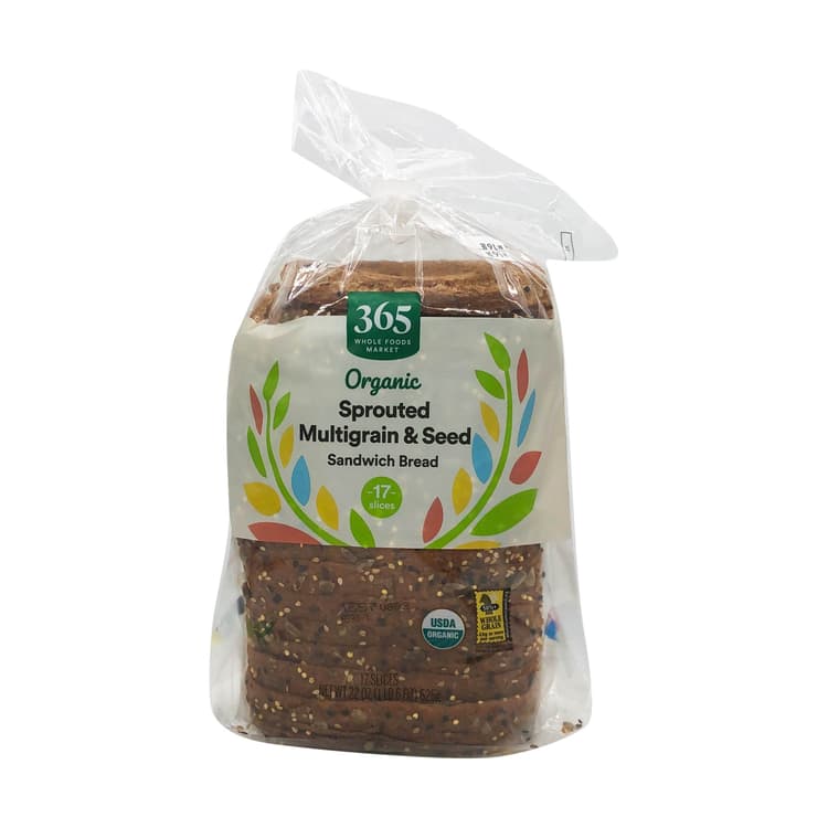 365 By Whole Foods Market Organic Sprouted Multigrain & Seed Sandwich Bread