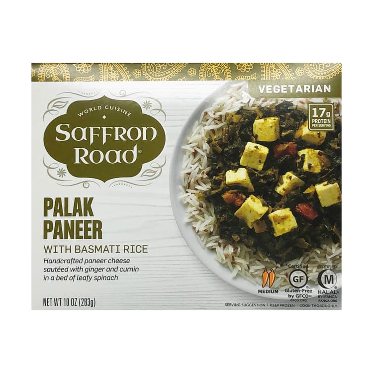 Saffron Road Palak Paneer With Basmati Rice