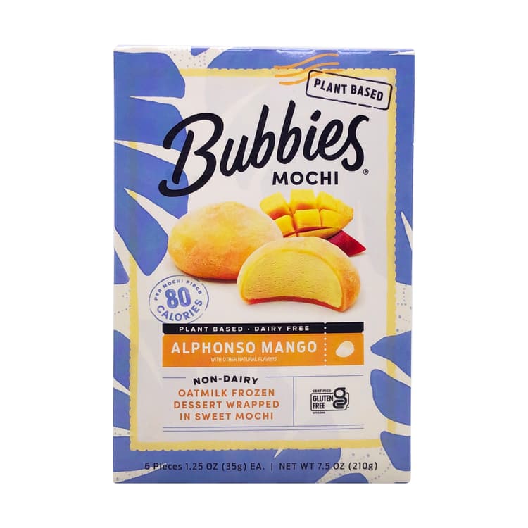 Bubbies Mochi Mango Oatmilk Mochi