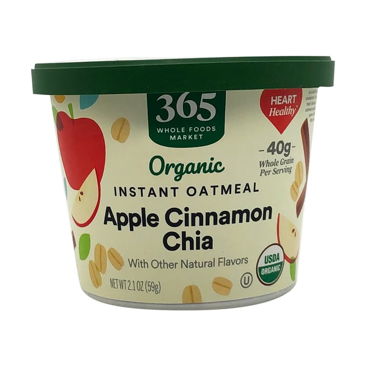 365 By Whole Foods Market Organic Apple Cinnamon Instant Oatmeal