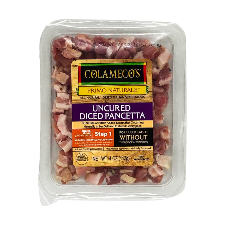 Wellshire Farms Colameco'S Uncured Diced Pork Pancetta