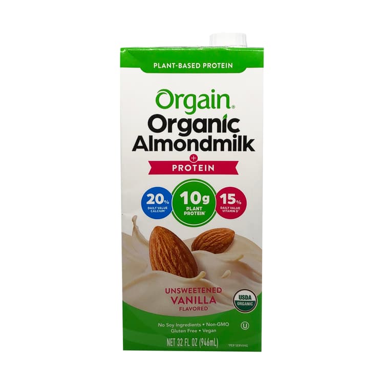 Orgain Unsweetened Vanilla Organic Protein Almondmilk