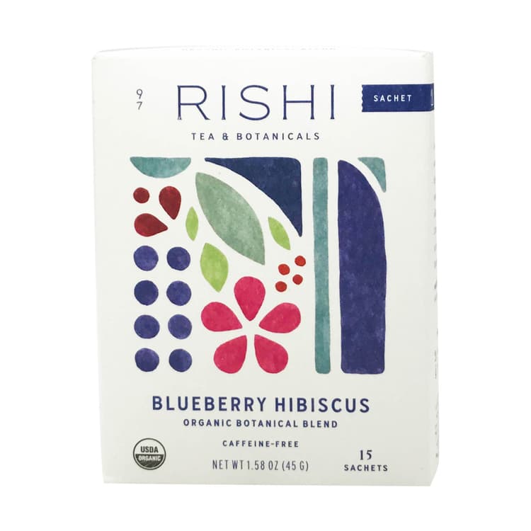 Rishi Blueberry Hibiscus Caffeine-Free Organic Botanical Blend