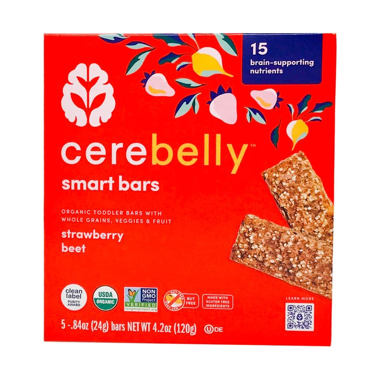 Cerebelly Organic Strawberry Beet Smart Bars