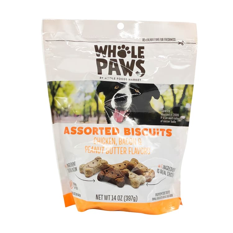 Peanut Butter, Bacon & Chicken Assorted Dog Biscuits